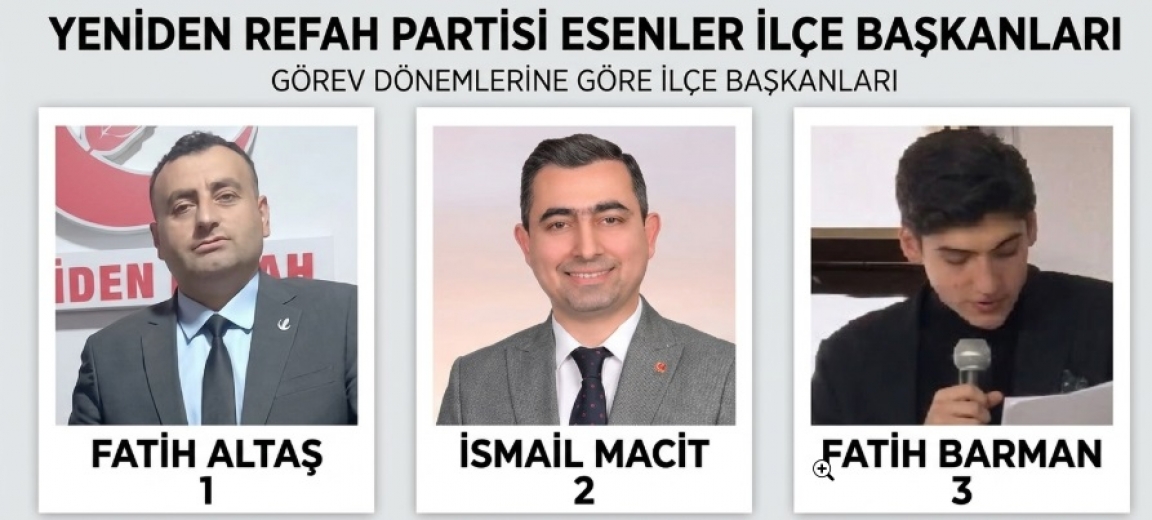 ESENLER YENİDEN REFAH’TA BAŞKANLIK DÜĞÜMÜ! GÖZLER YENİ ATAMADA